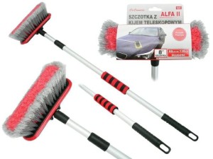 Szczotka z kijem teleskopowym  80-130 CM ALFA II