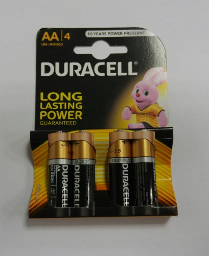 Bateria alkaliczna AA  LR6 Duracell.png