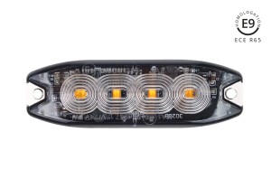 Lampa ostrzegawcza płaska 12/24V 4x3W IP68 AMIO