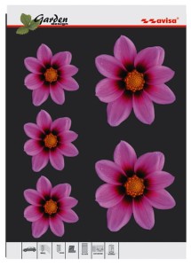 Naklejka flower garden różowa