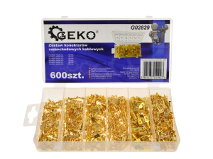 Konektory zestaw 600szt mix Geko