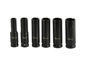Nasadka udar kpl 1/2 17-21mm dł.77mm 6szt Geko