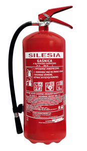 Gaśnica 6kg proszkowa manometr + wieszak S