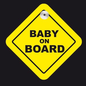 Naklejka baby on board info