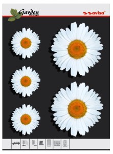 Naklejka flower garden rumianki