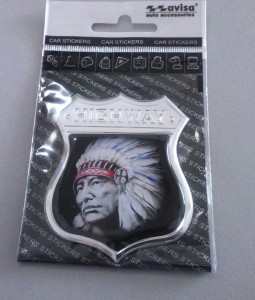 Naklejka Highway indianin alu + żywica