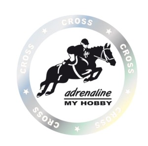 Naklejka hobby cross (jeździec)-f. laser.