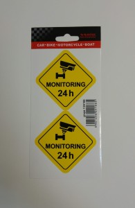 Naklejka Monitoring 24h x 2szt.
