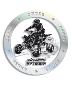 Naklejka hobby cross (quad)-f.laserowa